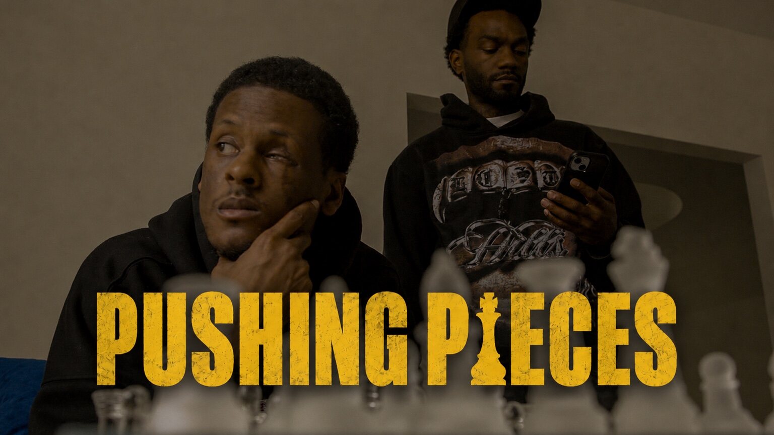 Official cover for Pushing Pieces featuring LOM Rudy